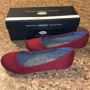 Dr. Scholls “Friendly2” flats; wine color